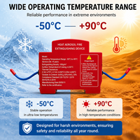 Dispositif d'extinction d'incendie automatique par aérosol thermique à activation rapide 10G - 40G pour compartiment moteur, classe ABE