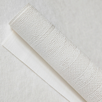 Papier peint PVC imperméable à rayures verticales blanches simples et modernes de 1,06 m, décoration murale d'hôtel, papier peint épais de couleur crème