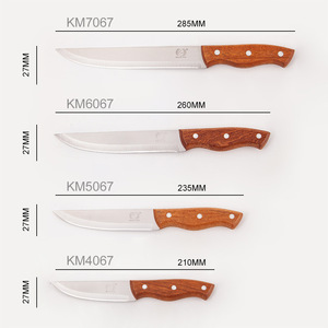 Couteau de Chef de cuisine tranchant 4 ''5'' 6 ''7'' avec manche en bois pour couper la viande, les fruits et les légumes - Product Image 2