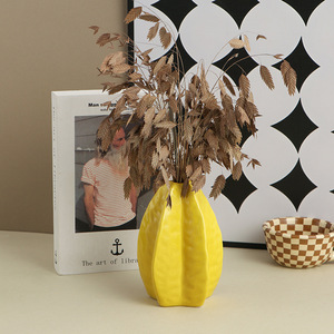 Jarrón <span class=keywords><strong>de</strong></span> Cerámica con Diseño Creativo <span class=keywords><strong>de</strong></span> <span class=keywords><strong>Carambola</strong></span>, Ecológico, Hecho a Mano, Estilo Art Deco, Decoración para Bodas, Hogar, Sala <span class=keywords><strong>de</strong></span> Estar, Comedor, Mesa - Product Image 2