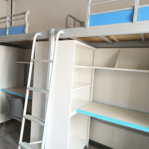 2026 New Custom Modern Metal Single Twin Size Loft <b>Bunk</b> <b>Bed</b> Frame with Storage Stair for Kids Bedroom School Dormitory - Product Image 2