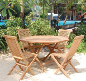 Table pliante d'extérieur, mobilier de jardin moderne de plage, Patio, piscine, hôtel, Restaurant, café en bois, salle à manger, prix bon marché - Product Image 2