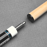 Queue de billard KYES S-02 en bois d'érable, 2 pièces, avec joint central, structure 1/2, haute qualité, légère et durable
