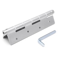 Charnière de sécurité à ressort unique pour portes en bois, 32 mm, en alliage d'aluminium, à trois niveaux de force réglable, charnière à ressort automatique