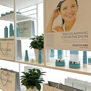 Metal Floor Display <b>Stands</b> Storage Rack with <b>Shelves</b> Multi-Purpose Store Organizer for Skincare & Cosmetic Products - Product Image 6