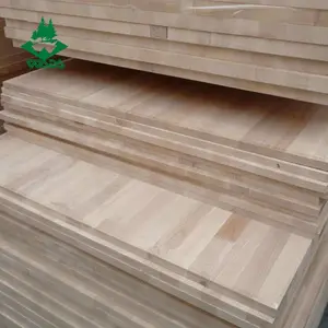 Venta caliente paneles de madera maciza baratos tableros articulados de madera de Paulownia