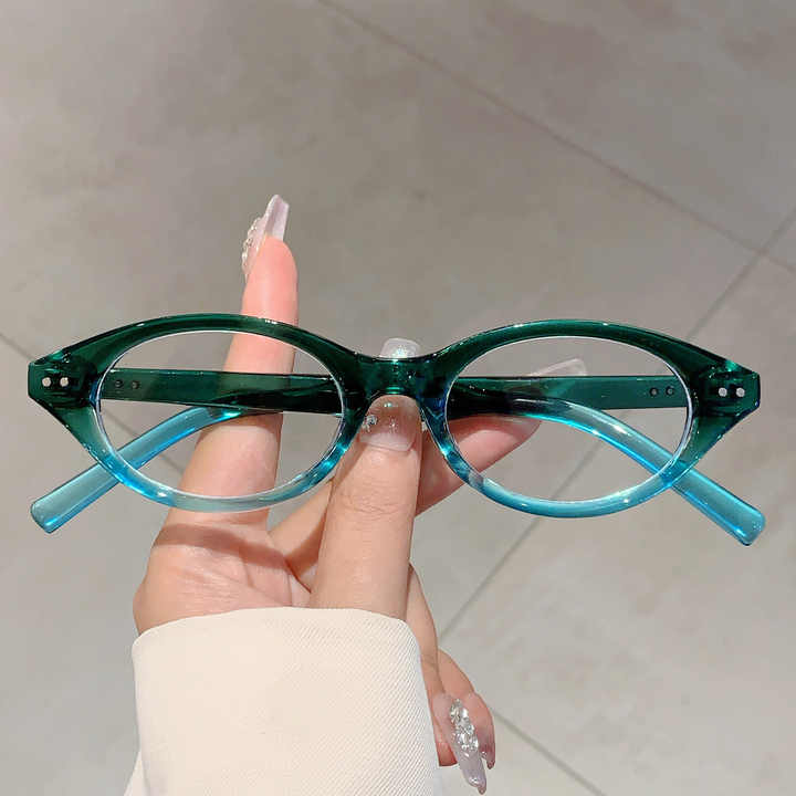 C0044 おしゃれなキャンディー 2024 Cute Candy Color Vintage Eyeglasses Frames for Women