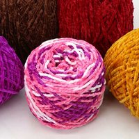 Fil de velours brillant grossier en polyester 100% fil de crochet recyclé pour le tissage utilisé pour les couvertures de chaussures à crochet Plus