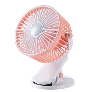 Ventilador de mesa pequeño Sunmax con clip, recargable, DC 5V 1.0A, 3 velocidades, con luz, portátil. - Product Image 4