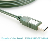 Cable de extremo de cable de 6 vías serial USB a RS485 con chipset FT232RL, convertidor de USB a RS485, UART de cable USB RS485