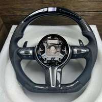 Volant en fibre de carbone forgé avec LED compatible avec les séries BMW M3 M4 M5 M6 F80 F82 F10 F20 F30
