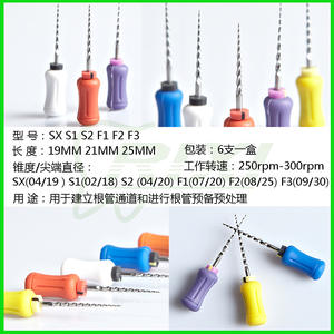 ชุดเครื่องมือรักษารากฟันแบบใช้มือ ทำจากนิกเกิลไทเทเนียม 6 ชิ้น สำหรับการรักษารากฟัน หลายสี ใช้งานด้วยมือ - Product Image 2