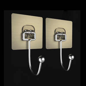 Crochets adhésifs imperméables, robustes, résistants à la rouille, en acier inoxydable pour salle de bain et cuisine - Product Image 2