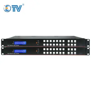 ETV 4 Di 4 Output VGA Matrix Switcher 4X4 Mendukung HDMI Tech