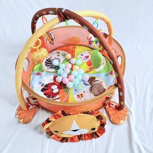 แผ่นรองคลานเด็กแบบพับได้พรีเมียม พร้อมรั้วกั้น พื้นที่ฝึกคลาน แผ่นสำรวจสัมผัส พื้นกันลื่น ปลอดภัย พร้อมของเล่นกระจก - Product Image 5