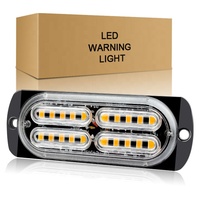 Feux de signalisation à LED stroboscopiques DC 12V 20SMD, lampe clignotante latérale pour voiture, feux de signalisation d'urgence, balises de circulation automobile