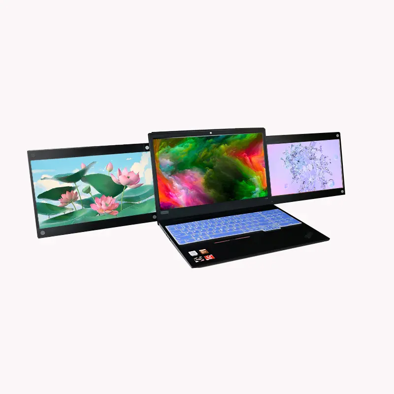 13.3 inch Portable monitor Tri screen split screen Monitor Expandable Screen Split Monitor with Type C for laptop