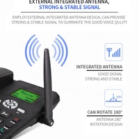 Téléphone fixe GSM double carte SIM ETS-6588 avec radio FM