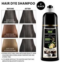 Shampoo colorant capillaire noir rapide, couvre les cheveux gris, nettoie, nourrit, répare la couleur des cheveux en cinq minutes, formule sûre, restaure la couleur naturelle des cheveux