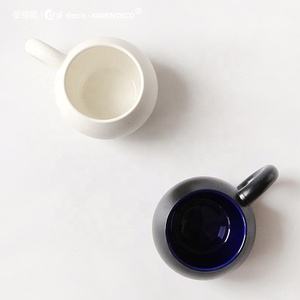 Cốc Sứ Trắng Mờ Mờ Theo Yêu Cầu Sản Xuất Chuyên Nghiệp Cốc Gốm Với Thiết Kế Tay Cầm To - Product Image 5