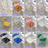 Chaise Pliante Moderne en Acrylique Transparent Durable, Nouveau Design pour Écoles, Appartements, Mariages, Fêtes, Événements, Hôtels, Salles Extérieures et Gymnases Très Robuste