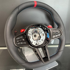 Volant en cuir de performance adaptable pour <span class=keywords><strong>BMW</strong></span> M2 F87 M4 F82 M6 F13 F15 F48 G30 540i <span class=keywords><strong>650</strong></span> G12 G14 G20 - Product Image 4