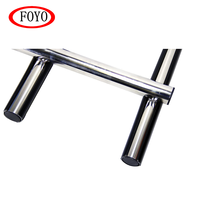 Échelle de plongée à 4 marches Xiamen Sunshine Marine en acier inoxydable 304SS, poli miroir, résistant à la corrosion, robuste pour bateau/yacht/kayak/accessoire nautique