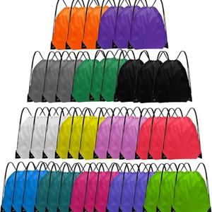 Factory Custom Logo / Size / Color 210D Polyester Shopping <b>Drawstring</b> Bag Cheap Draw String Bags Sport Gym Color <b>Drawstring</b> Bag - Product Image 3