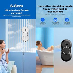 Tự động chân không chuyên nghiệp cửa sổ kính sạch Robot cho nhà thông minh thiết bị điện điều khiển từ xa hộ gia đình sử dụng - Product Image 6