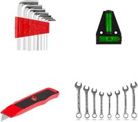 Ensemble d'outils de réparation automobile CRV 95 pièces, kit d'outils multifonctionnel portable, boîte à outils en plastique pour maison, appartement, garage