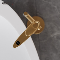 CUPC Approuvé Or Autoportant Baignoire Robinet Salle De Bains Douche Mitigeur Debout Robinet En Laiton Brossé Doux Monté Au Sol pour Stand