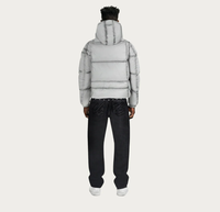 Dernière Veste Doudoune Courte Matelassée Homme en Duvet d'Oie Blanc 90/10, Chaude pour l'Hiver