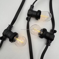 Schweres Flachkabel aus Gummi mit Kupferdraht 2x1,5mm² G45 LED-Lichterkette für Innen und Außen IP65 Wasserdicht Weihnachts- und Partybeleuchtung