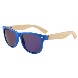 Gafas de sol de madera azules para mujer, protección UV400, moda, viajes, conducción, montura de PC, diseño ovalado grande - Product Image 1