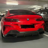 Diffuseur de pare-chocs arrière en fibre de carbone de haute qualité de style 3D pour BMW Série 8 G14 G15 G16 Kit carrosserie Lèvre avant