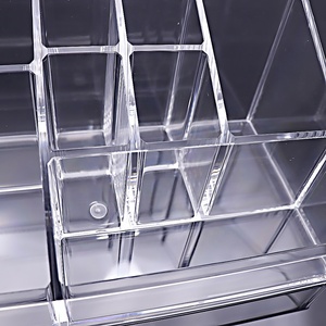 Múltiples Red de acrílico transparente maquillaje taladro clavo polaco lápiz labial de almacenamiento de maquillaje organizador caja - Product Image 2