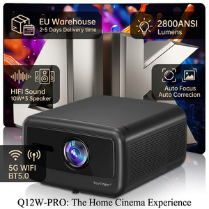 Projecteur Q12W PRO en stock local UE, 2800 lumens ANSI, Full HD 4K, son DSP 3*10W, projecteurs de cinéma maison - Product Image 1