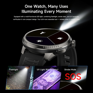 ดีเอส 6 ทิมิ สปอร์ตสมาร์ทวอทช์ไฟฉาย LED GPS ติดตามการออกกำลังกายเครื่องวัดอัตราการเต้นของหัวใจการโทรผ่านบลูทูธเข้ากันได้กับแอนดรอยด์และ iOS - Product Image 4