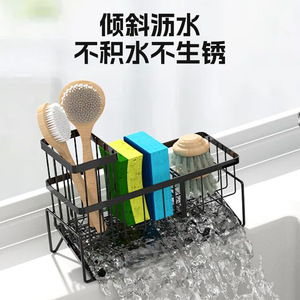 Égouttoir à vaisselle avec plateau, séchage rapide, rangement pour évier, panier d'égouttage pour vaisselle de cuisine, forme carrée, organisateur de comptoir - Product Image 3