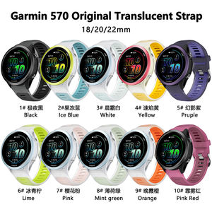 Pour Garmin Forerunner 570 <span class=keywords><strong>Bracelet</strong></span> en Silicone <span class=keywords><strong>Bracelet</strong></span> de Sport Transparent, <span class=keywords><strong>Bracelet</strong></span> de <span class=keywords><strong>Montre</strong></span> Universel en Silicone 18mm 20mm 22mm - Product Image 6