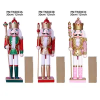 Customizable Wooden Nutcracker for Christmas Decorations