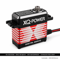 XQ-POWER XQ-S8335DW 35kg IP67 Servo numérique sans balais étanche haute vitesse avec engrenage en acier inoxydable 6V-8.4V pour camion et bateau RC