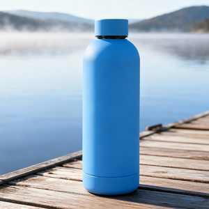 Botella de agua de gimnasio de acero inoxidable para deporte de lujo de nuevo diseño de 500ml con botella de agua deportiva con pajita - Product Image 1
