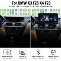 Radio para Auto con Sistema Linux de 10.25/12.3 Pulgadas para BMW X3 F25 X4 F26 CIC/NBT (2011-2017), Unidad Principal Multimedia Inalámbrica con Android Auto y CarPlay