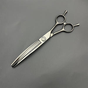 Ciseaux à effiler incurvés de 7 pouces en acier inoxydable pour toilettage des animaux, ciseaux de coupe de poils pour chiens, outils de beauté professionnels - Product Image 3
