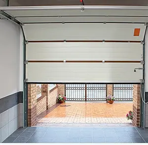 Jinan Industriële Geautomatiseerde Sectionele Hefdeuren Fabrikant Hoge Lift Up Garage Overhead Deuren