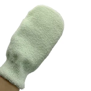 Gants exfoliants en gros gant de bain durable nettoyage en profondeur de la peau gants de douche