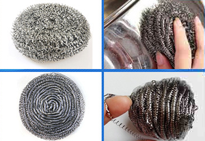 Tarjeta de blíster de acero inoxidable de la mejor calidad, esponja de Metal de lana de acero, alambre 410ss, cocina resistente, precio de fábrica - Product Image 5