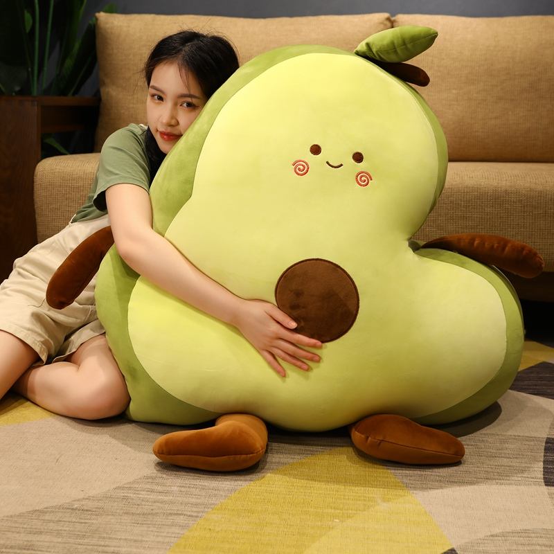 Gran oFerta De Almohada de aguacate, muñeco de peluche de bebé