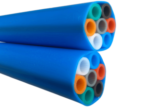 Tuyau flexible en micro-conduits HDPE à 7 voies avec noyau en silicone à faible friction pour conduit de câble à fibre optique soufflé à l'air - Product Image 2
